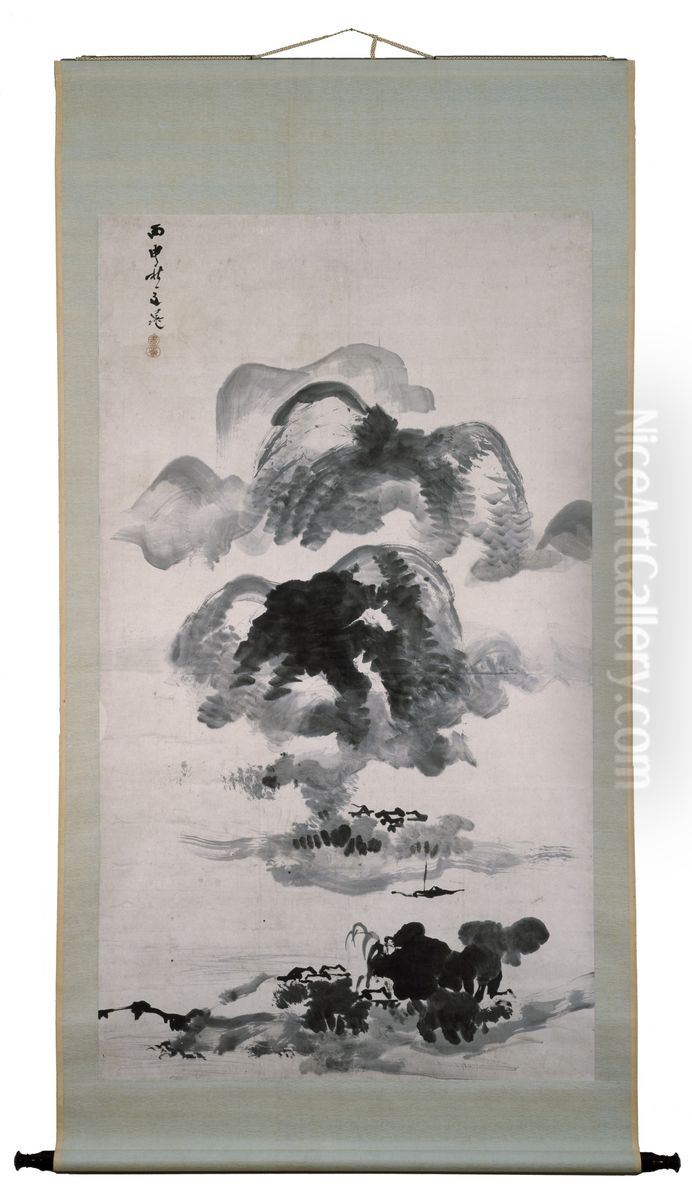 Landscape Oil Painting by Tani Buncho