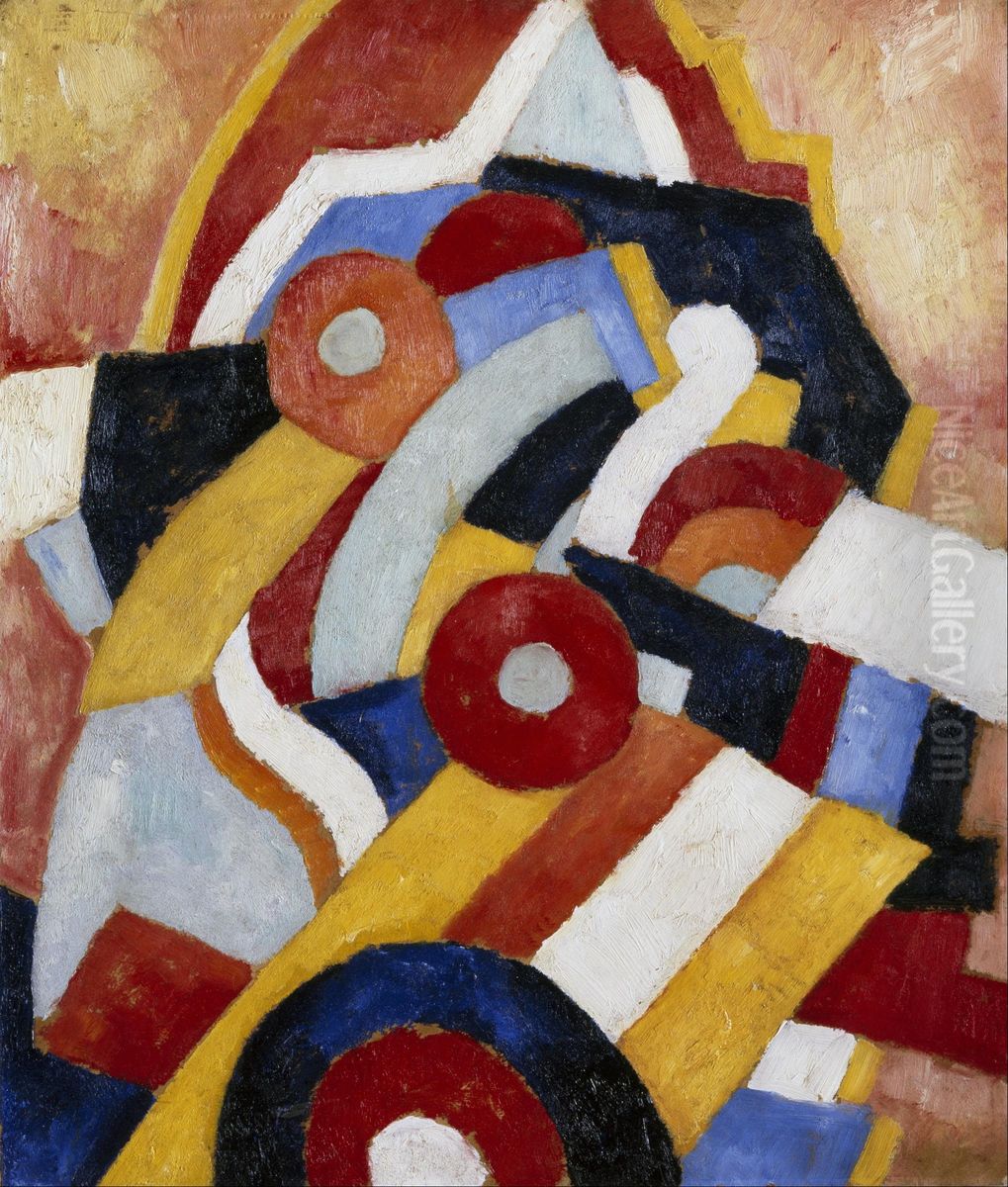 Abstraction Oil Painting by Marsden Hartley