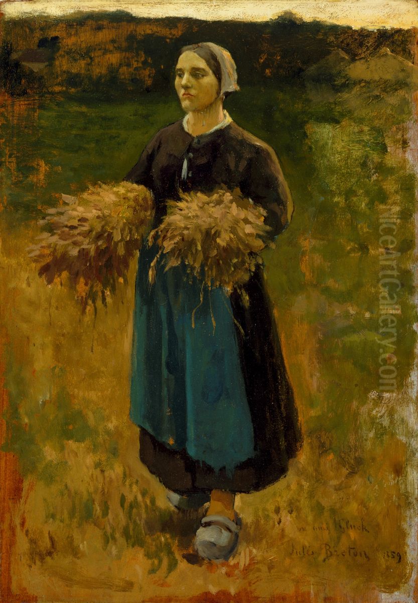 The Gleaner Oil Painting by Jules Breton