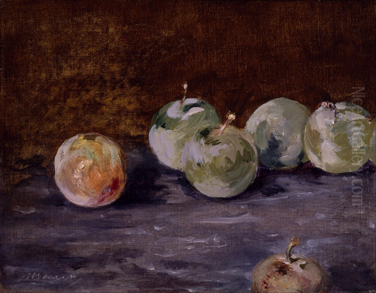 Plums Oil Painting by Edouard Manet