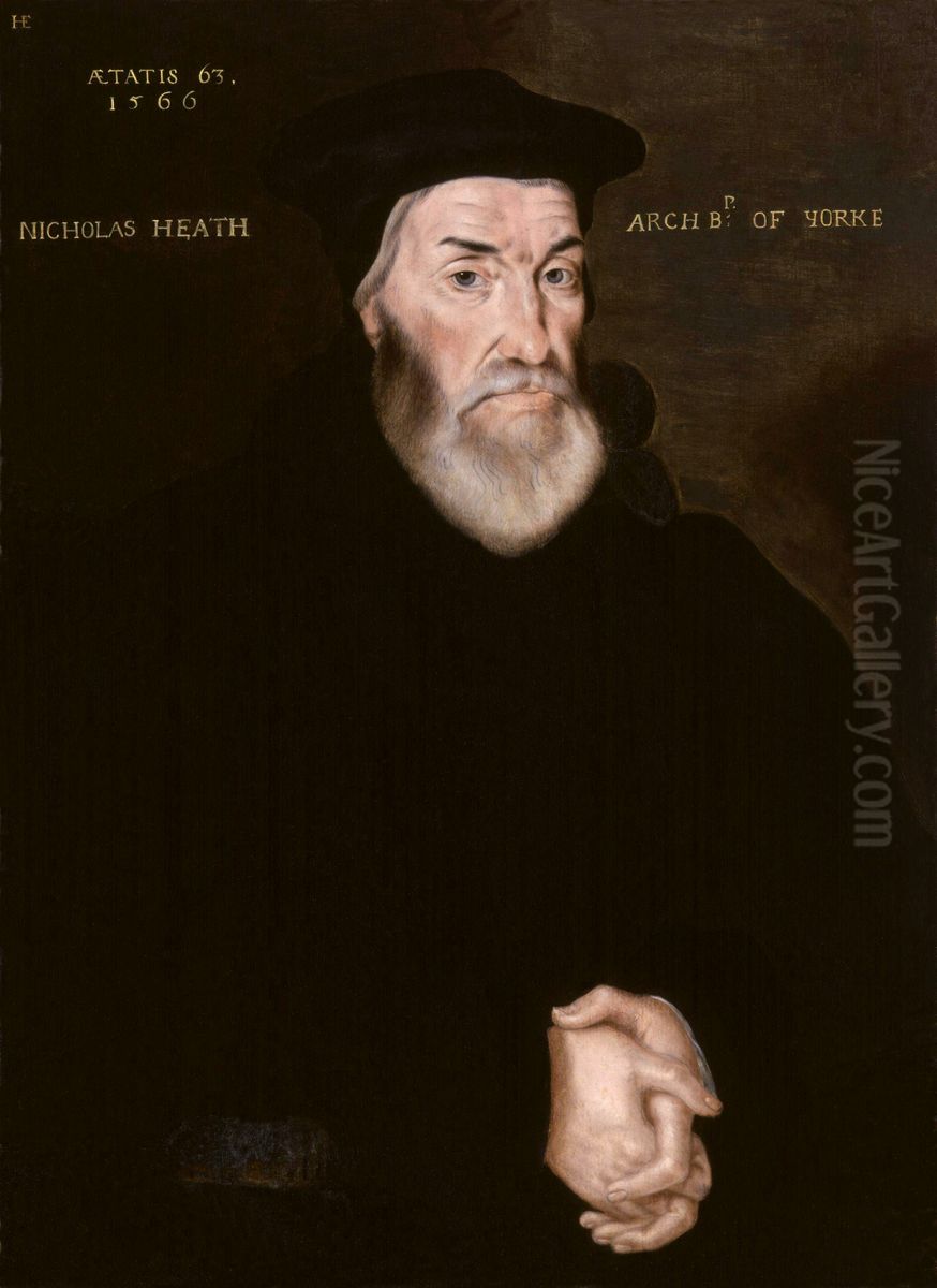 Nicholas Heath Oil Painting by Hans Eworth