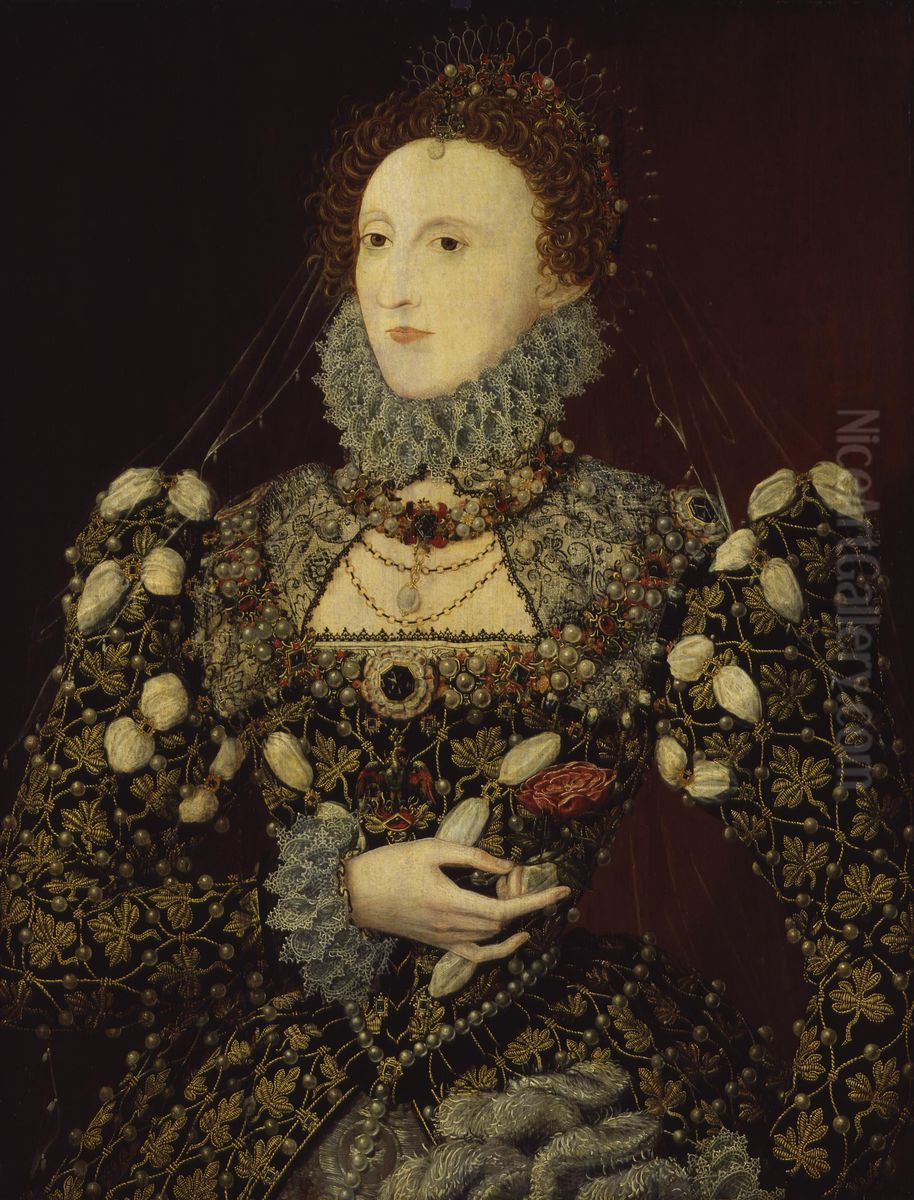 Queen Elizabeth I Oil Painting by Nicholas Hilliard