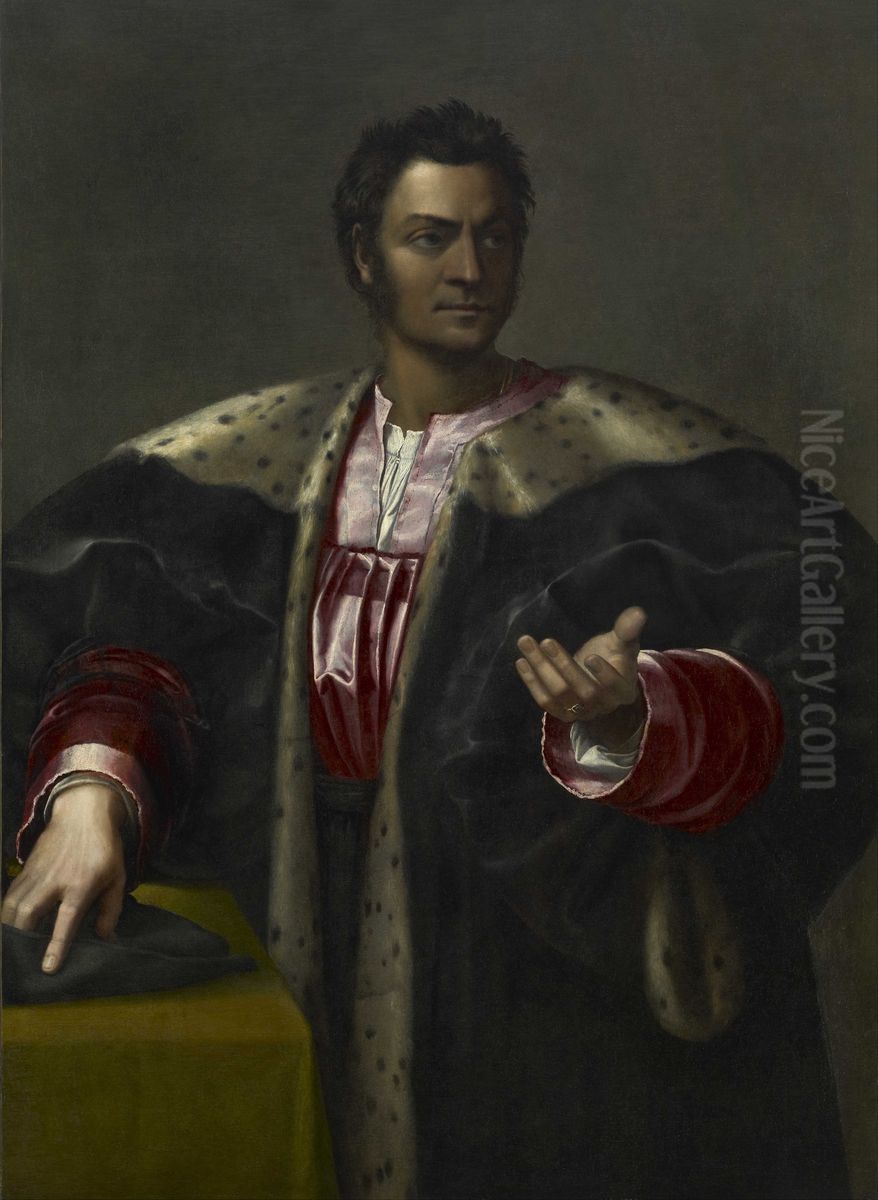 Anton Francesco degli Abizzi Oil Painting by Sebastiano Del Piombo