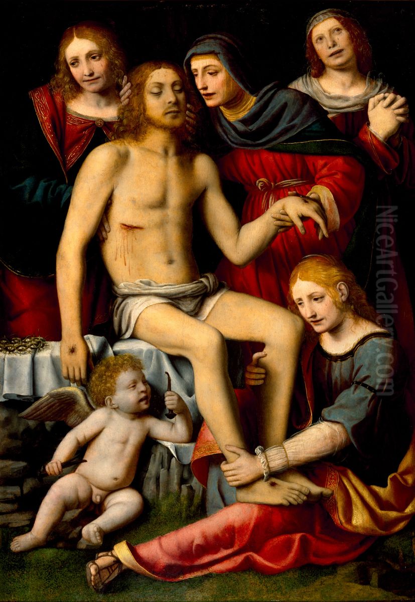 Pieta Oil Painting by Bernardino Luini