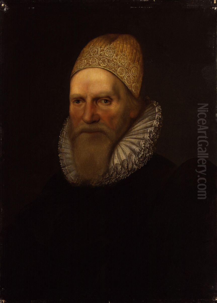 Sir Henry Spelman Oil Painting by Cornelis Janssens van Ceulen