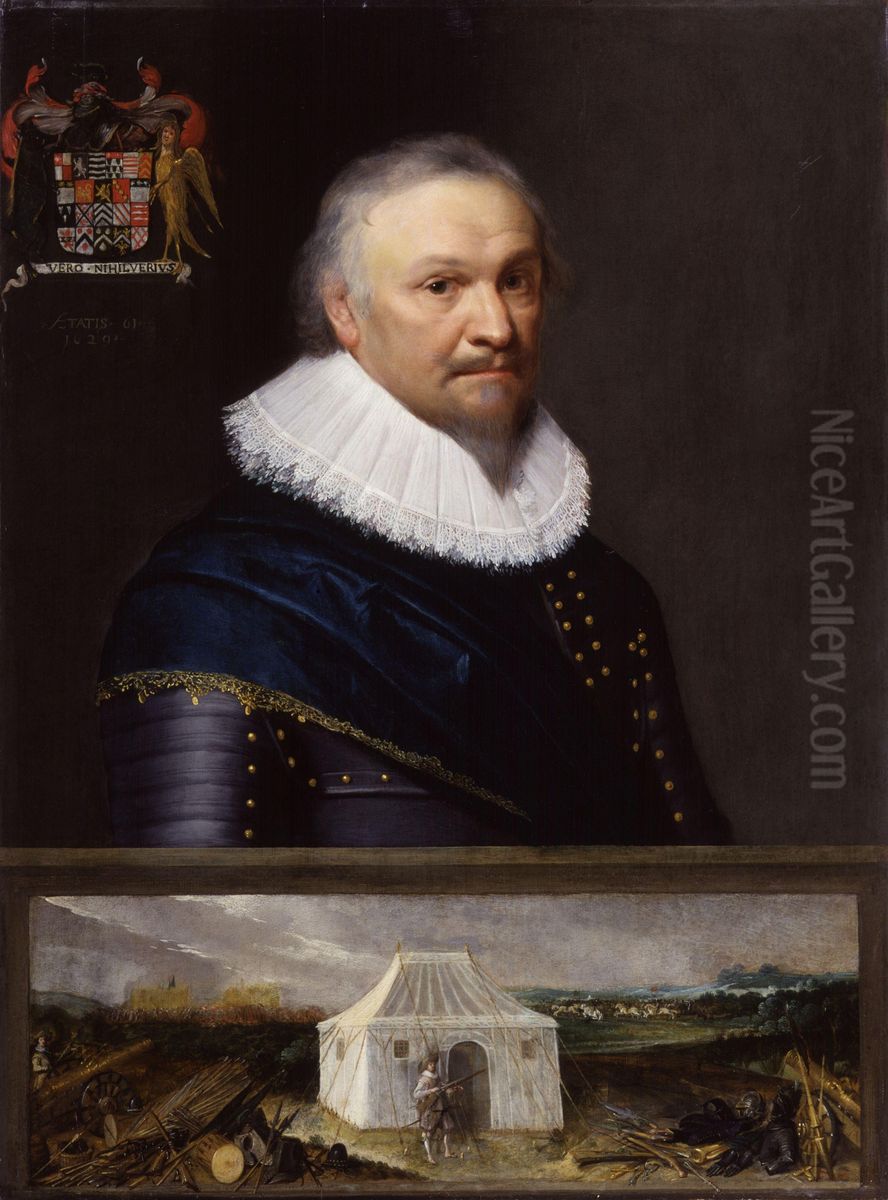 Portrait of Horace Vere, Baron Vere of Tilbury (1565-1635) Oil Painting by Michiel Jansz. van Mierevelt