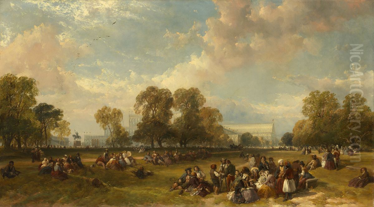 The Great Exhibition Building Oil Painting by James Duffield Harding