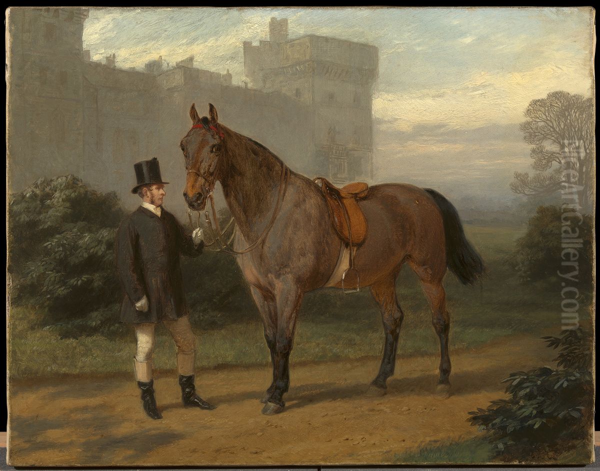 Violet with William Daborn Oil Painting by George Housman Thomas