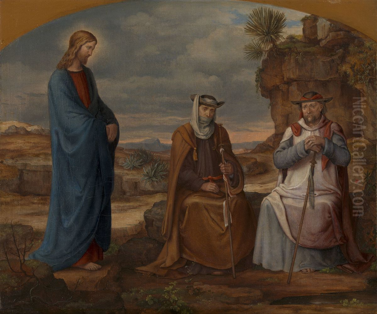The Journey to Emmaus Oil Painting by Ferdinand Olivier