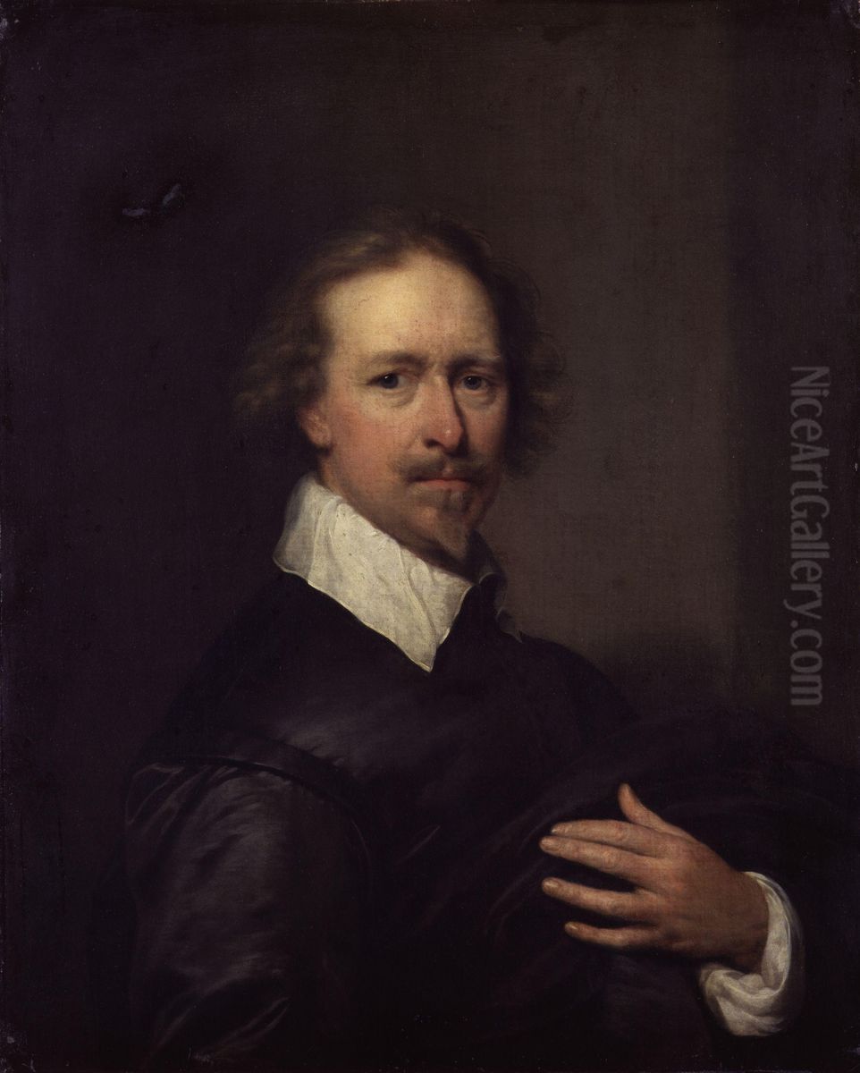 Unknown man, formerly known as Cornelius Johnson Oil Painting by Cornelis Janssens van Ceulen