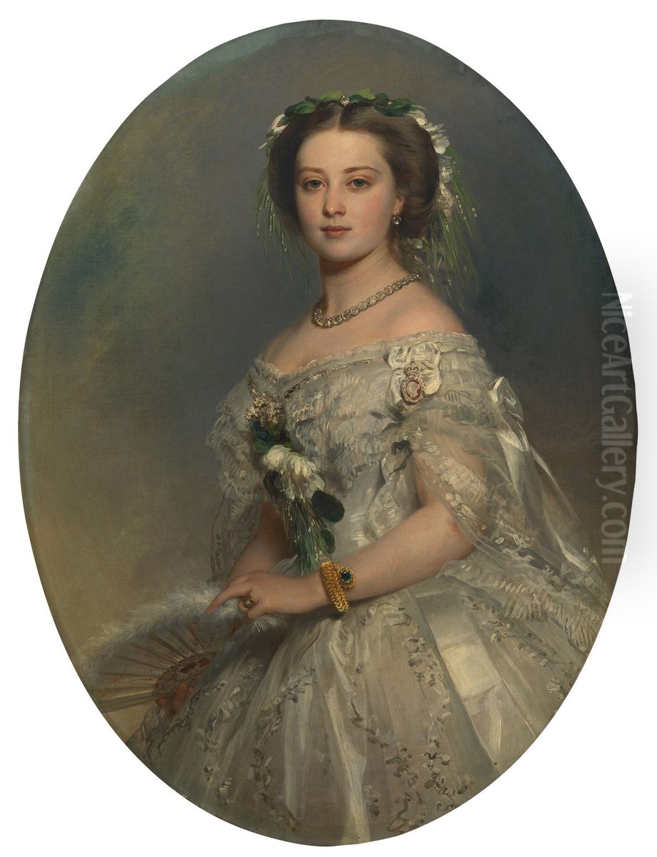 Victoria, Princess Royal (1840-1901), later Empress Frederick of Germany Oil Painting by Franz Xavier Winterhalter