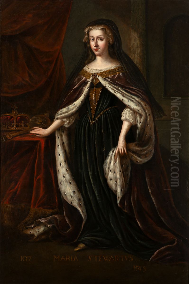 Mary, Queen of Scots (1542-87) Oil Painting by Jacob de Wet II