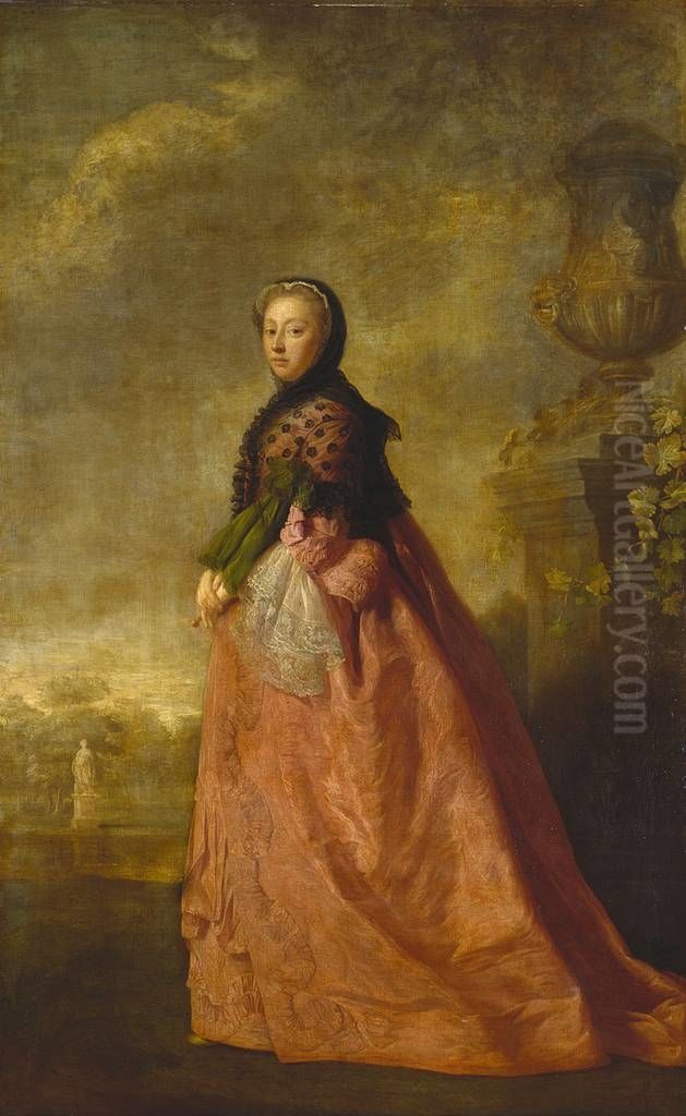 Augusta, Princess of Wales (1719-72) Oil Painting by Allan Ramsay