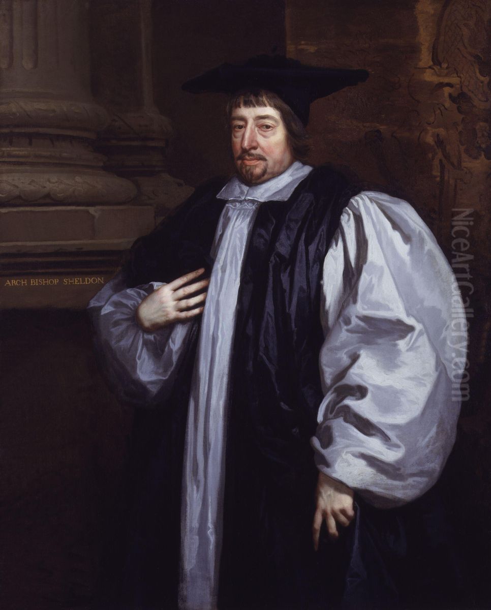 Gilbert Sheldon Oil Painting by Peter Lely