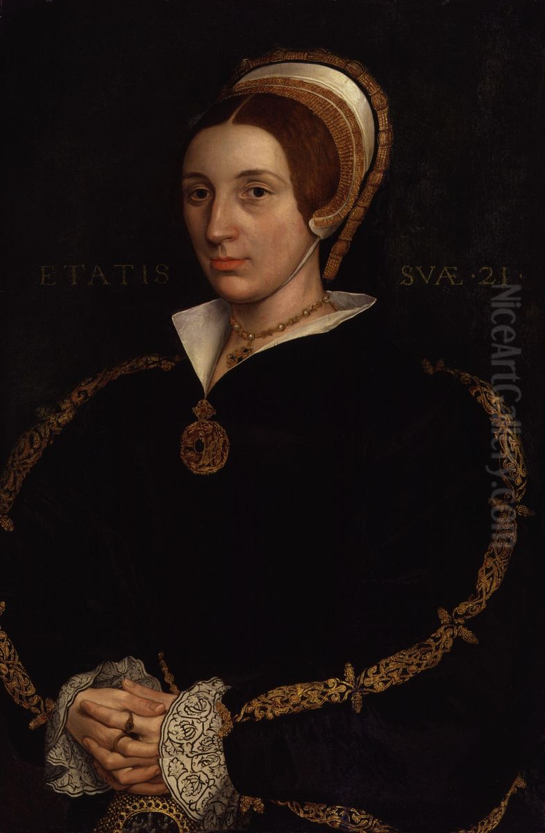 Unknown woman, formerly known as Catherine Howard Oil Painting by Hans Holbein the Younger