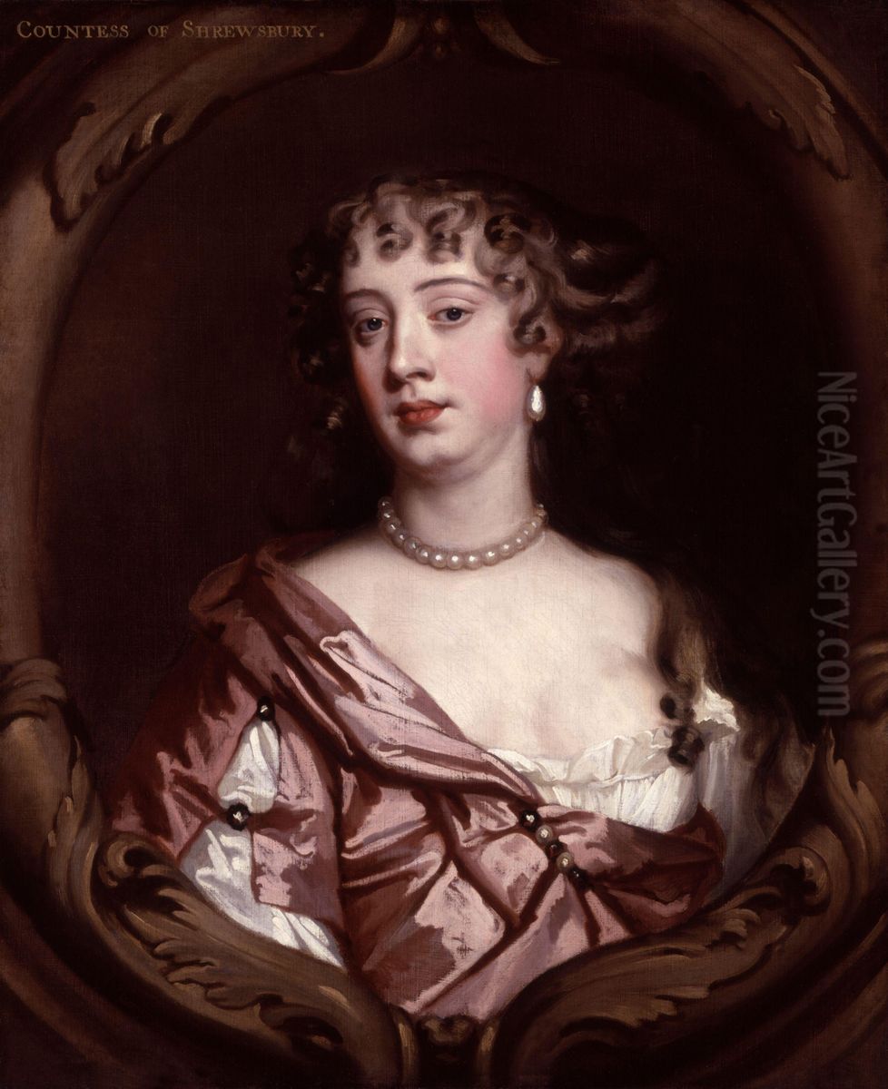 Anna Maria (Brudenell), Countess of Shrewsbury Oil Painting by Peter Lely
