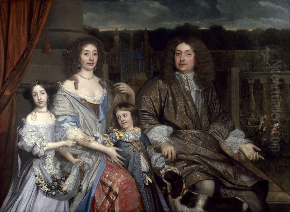 The Family of Sir Robert Vyner Oil Painting by John Michael Wright