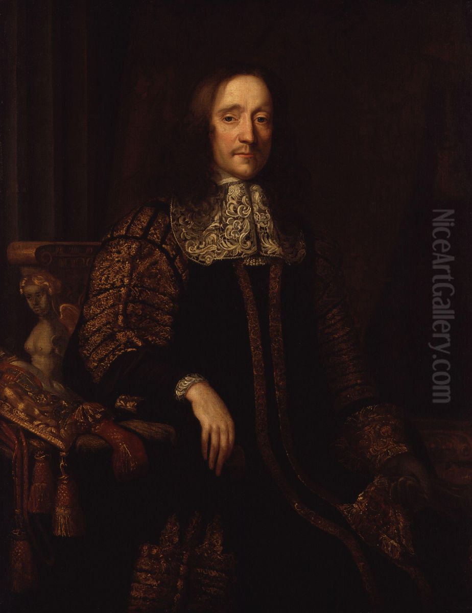 Arthur Annesley, 1st Earl of Anglesey Oil Painting by John Michael Wright