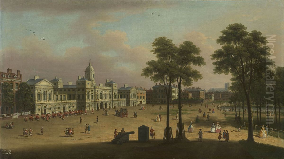 The Horse Guards Oil Painting by Samuel Scott