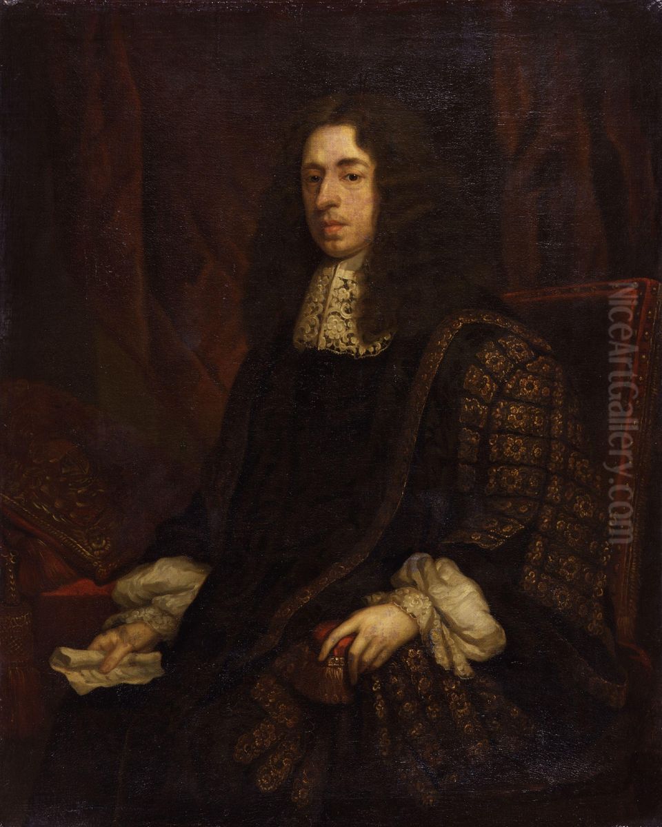 Portrait ofHeneage Finch, 1st Earl of Nottingham(1621-1682) Oil Painting by Godfrey Kneller