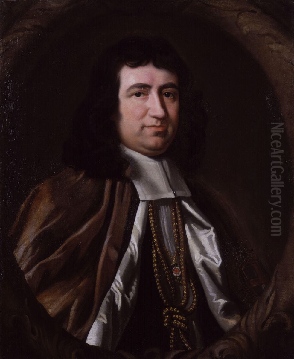 Gilbert Burnet (copy after an original of c.1689-1691) Oil Painting by John Riley