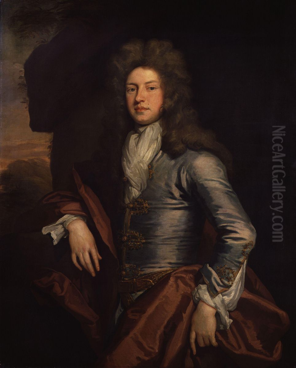 Charles Montagu, 1st Earl of Halifax Oil Painting by Godfrey Kneller