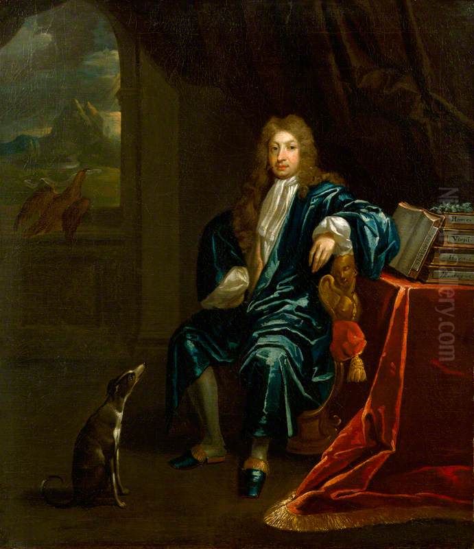 John Dryden Oil Painting by James Francis Maubert