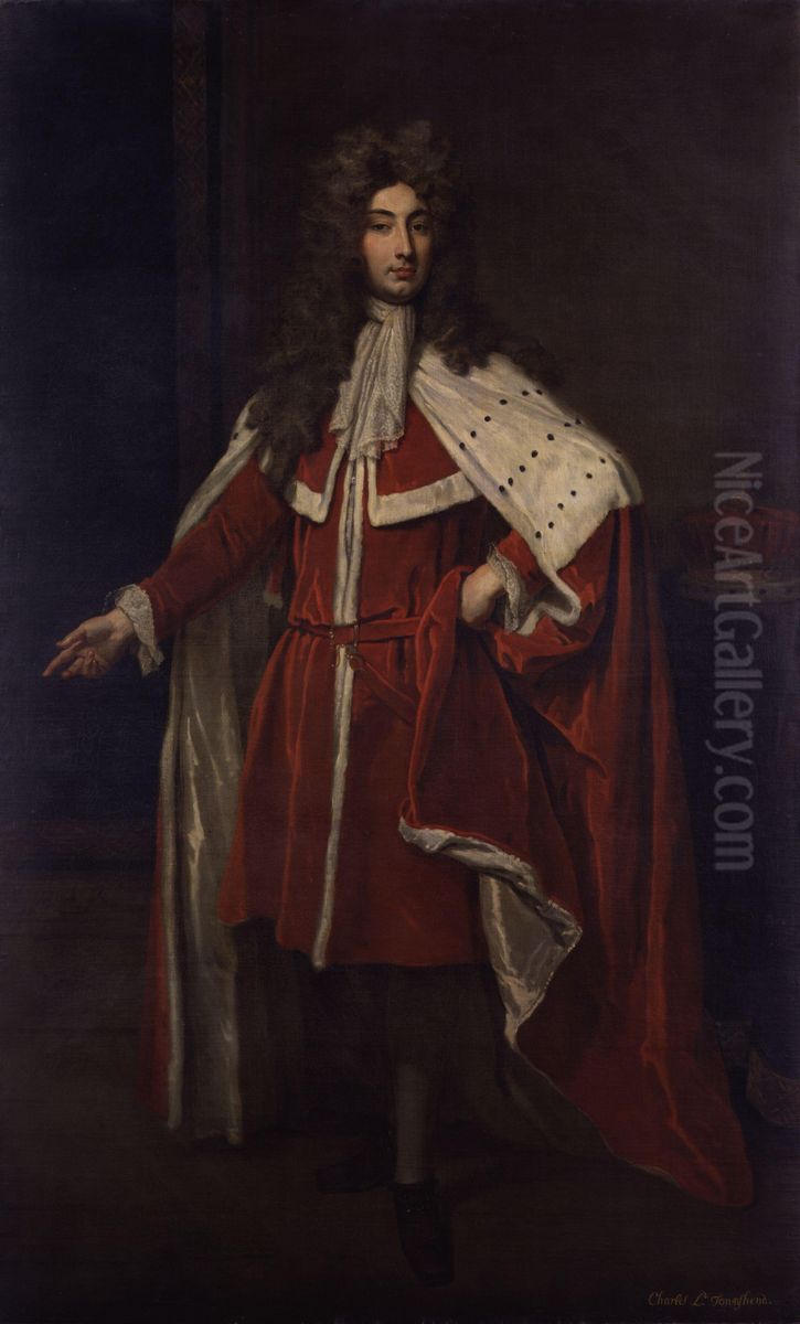 Charles Townshend, 2nd Viscount Townshend Oil Painting by Godfrey Kneller