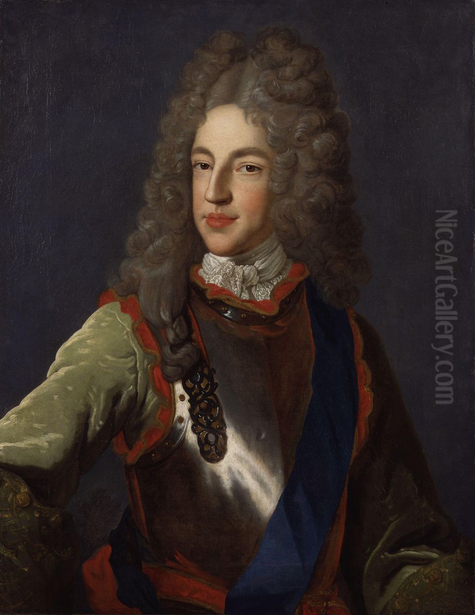 Portrait ofJames Francis Edward Stuart(1688-1766) Oil Painting by Alexis-Simon Belle
