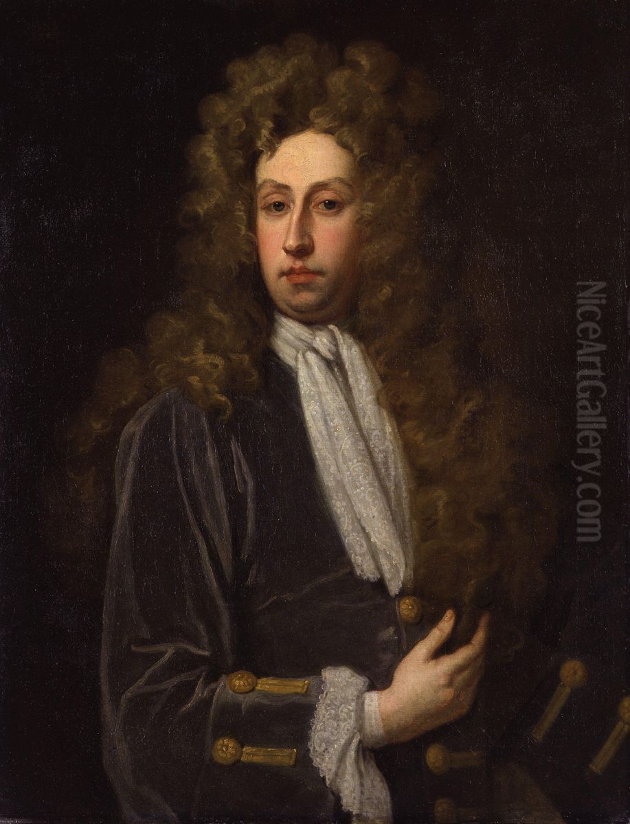 Charles Montagu, 1st Duke of Manchester Oil Painting by Godfrey Kneller