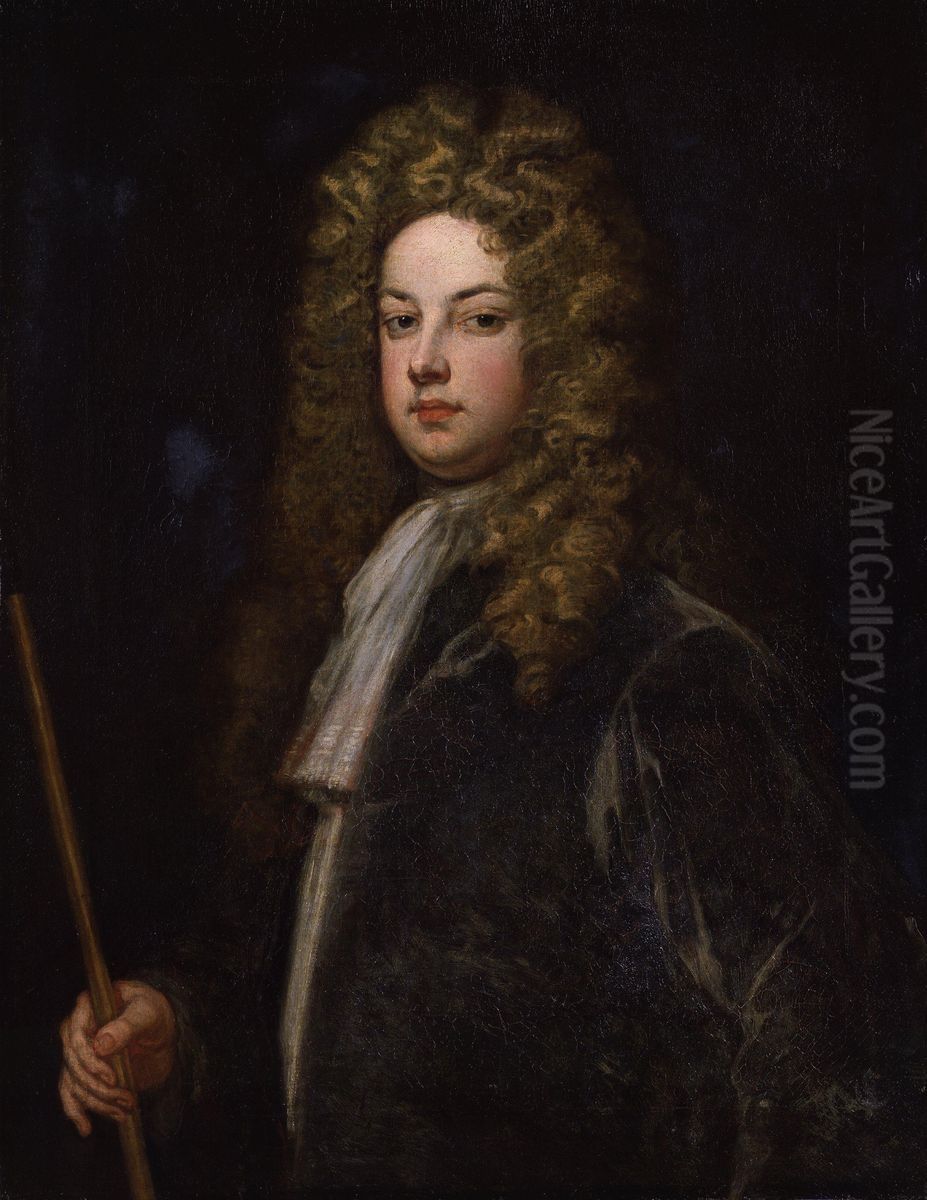 Portrait of Charles Howard, 3rd Earl of Carlisle (1669-1738) Oil Painting by Godfrey Kneller