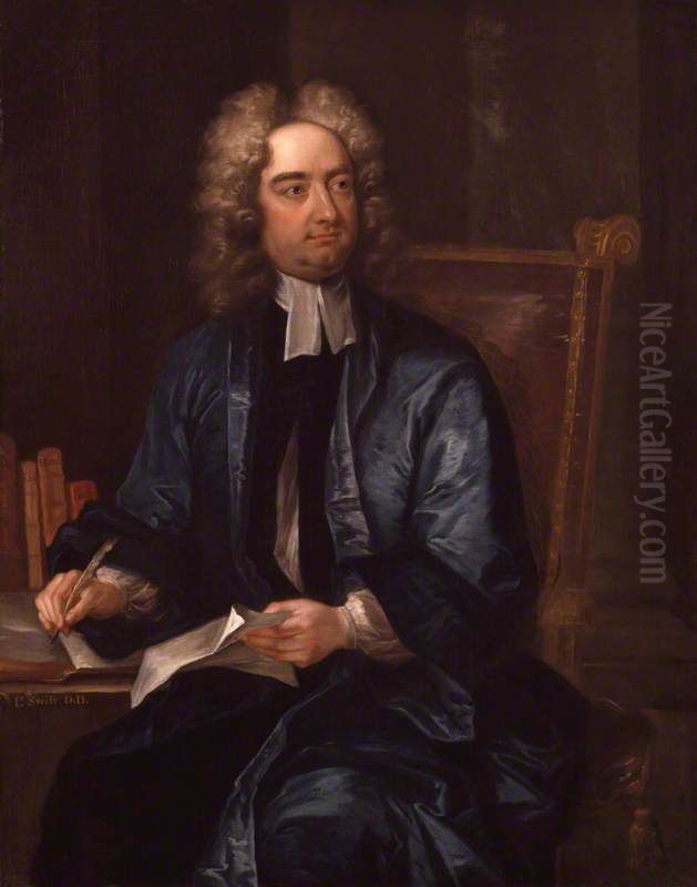 Jonathan Swift Oil Painting by Charles Jervas