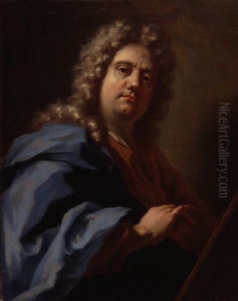 Self-portrait Oil Painting by Giovanni Antonio Pellegrini