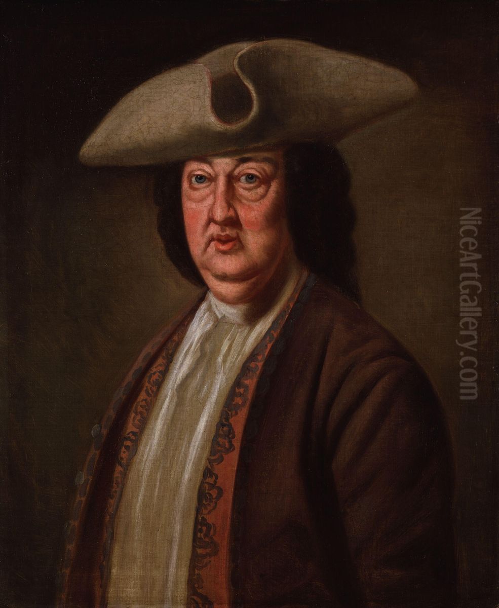 Portrait of Richard ('Beau') Nash (1674-1762) Oil Painting by William Hoare