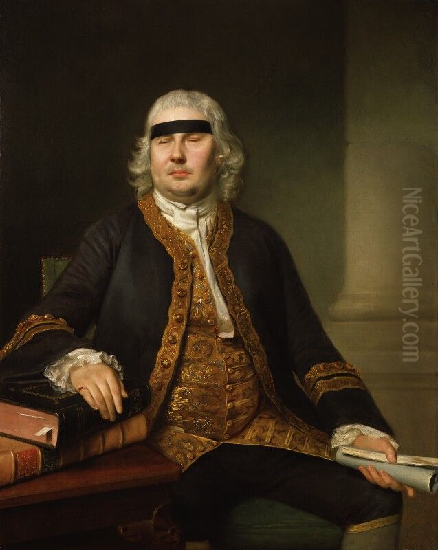 Sir John Fielding Oil Painting by Nathaniel Hone