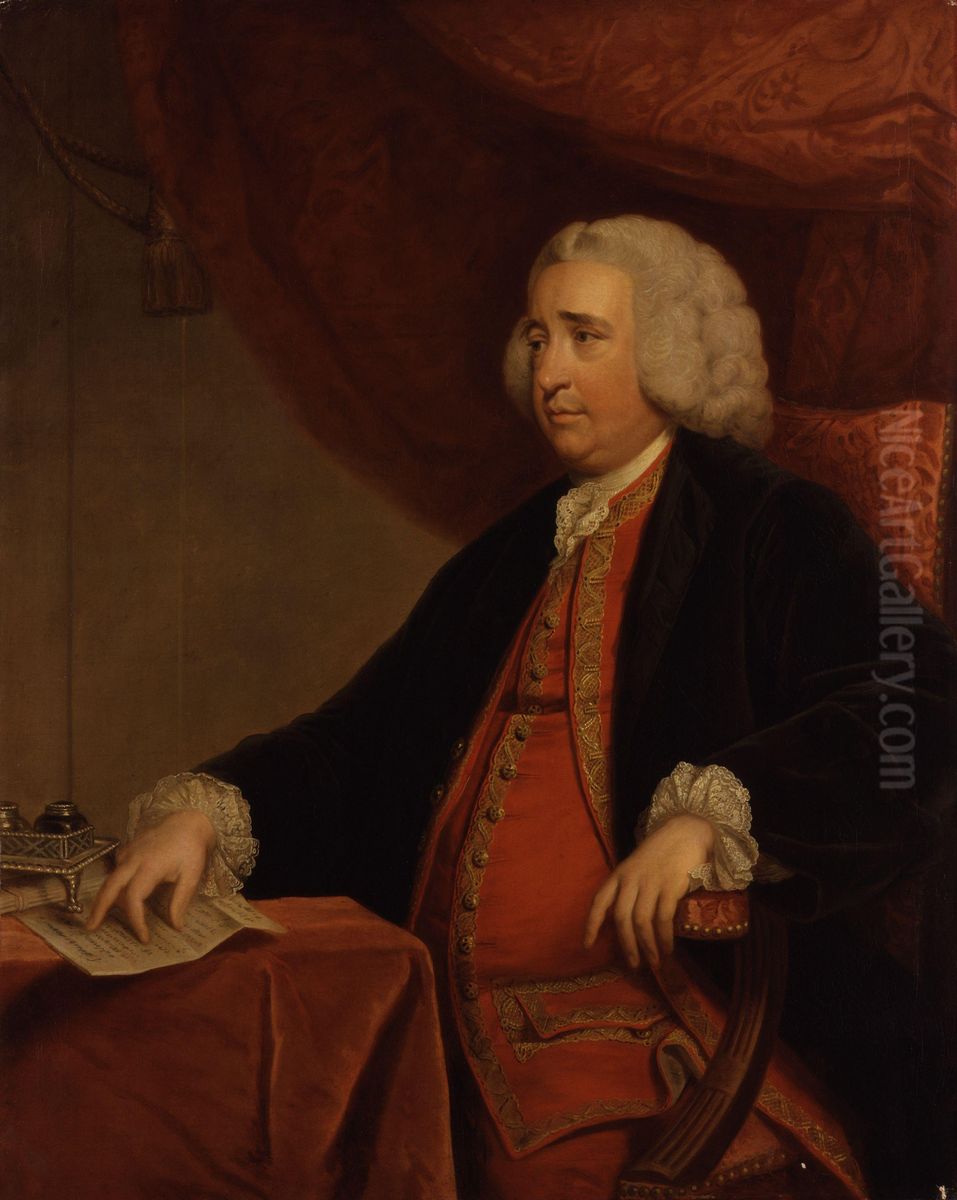 Henry Fox, 1st Baron Holland (copy after an original of c.1762) Oil Painting by Of Sir Joshua Reynolds