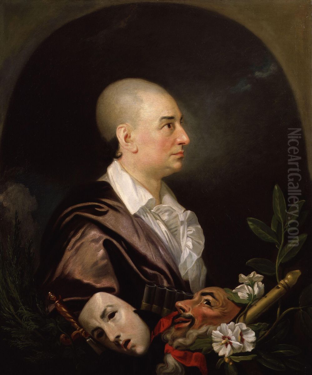 Portrait of David Garrick Oil Painting by Johann Zoffany