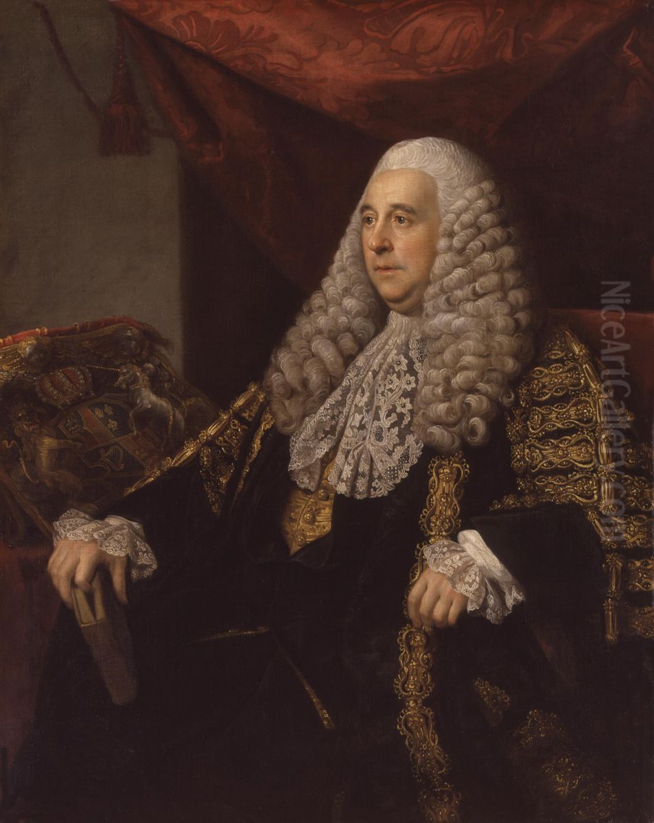 Charles Pratt, 1st Earl Camden Oil Painting by Nathaniel Dance-Holland