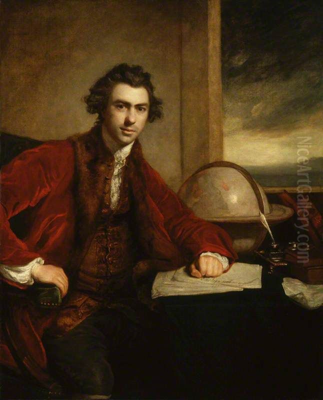 Sir Joseph Banks, Bt Oil Painting by Of Sir Joshua Reynolds