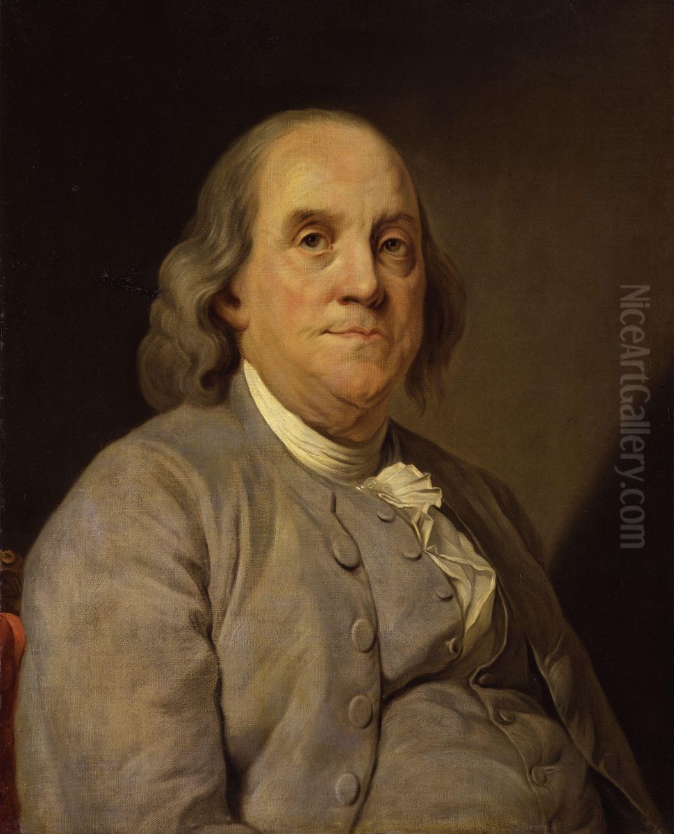 Benjamin Franklin Oil Painting by Joseph-Siffred Duplessis