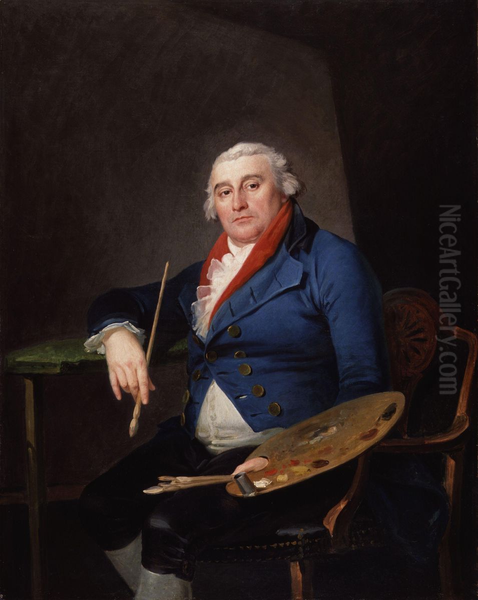 Philippe Jacques de Loutherbourg Oil Painting by Philip James de Loutherbourg