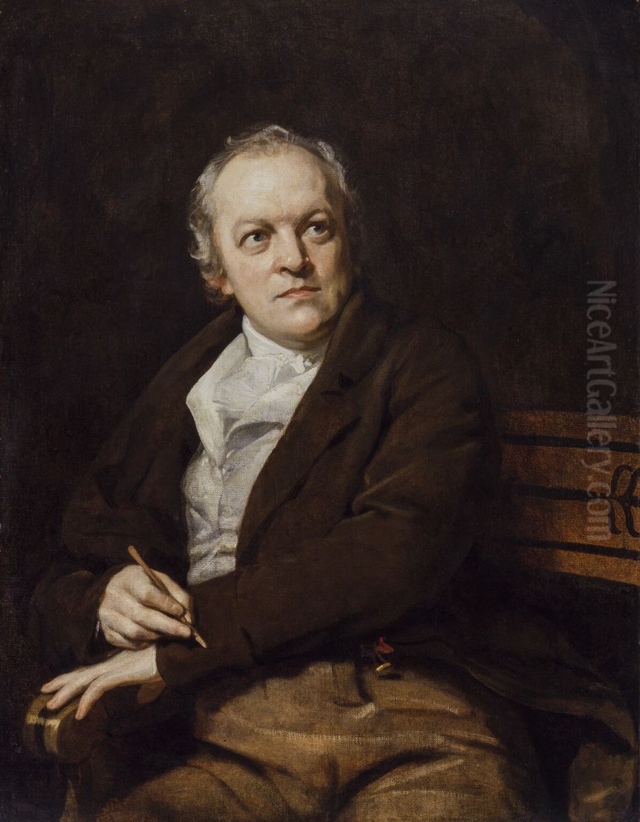 William Blake Oil Painting by Thomas Phillips