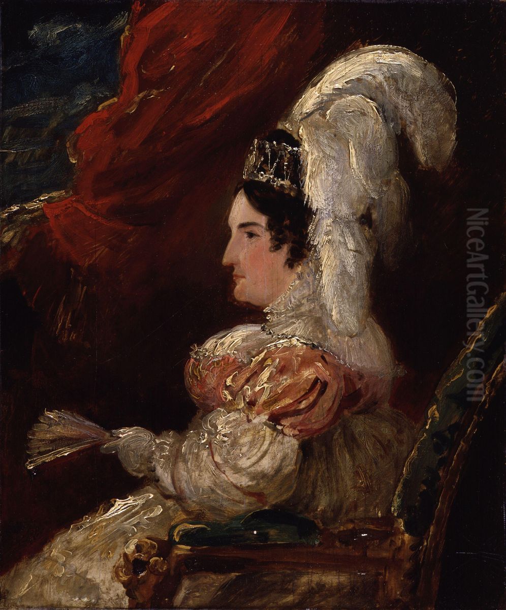 Portrait of Caroline Amelia Elizabeth of Brunswick Oil Painting by George Hayter