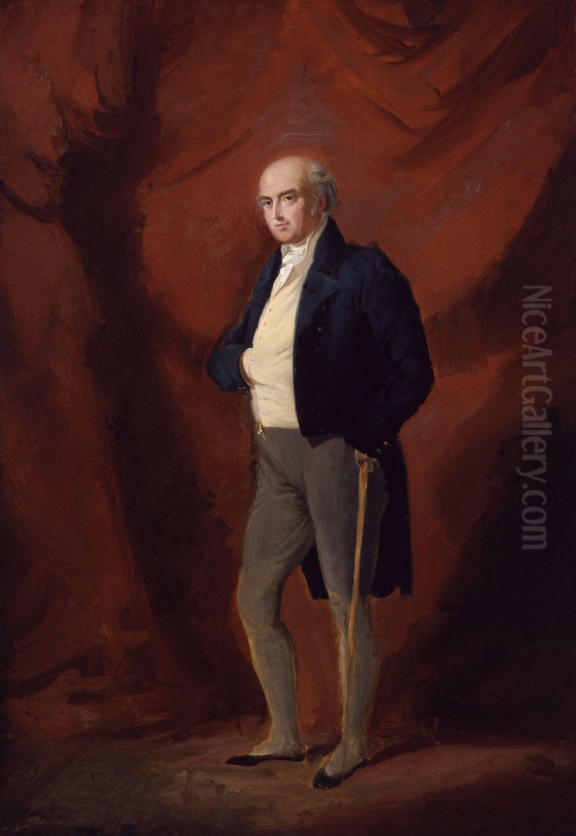 Henry Richard Vassall Fox, 3rd Baron Holland Oil Painting by George Hayter