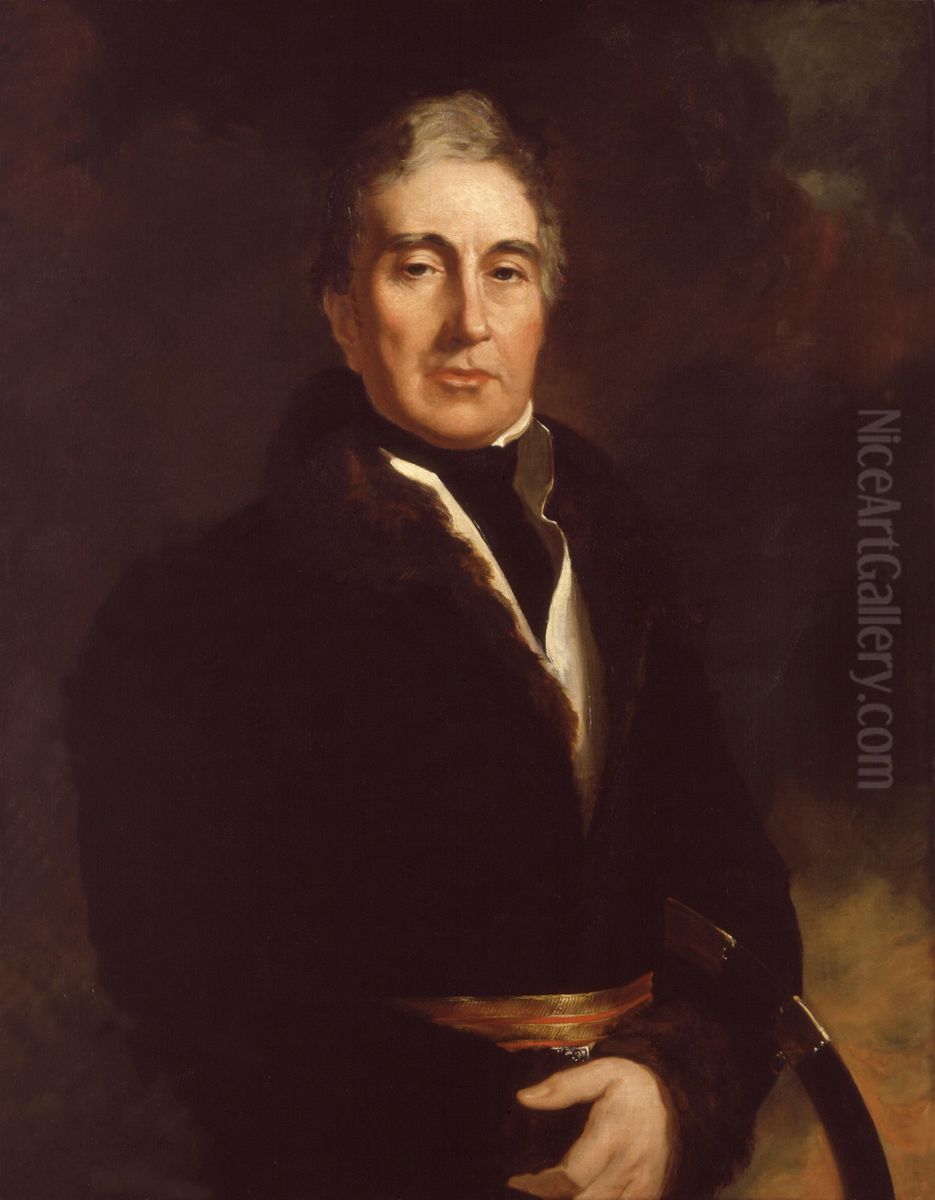 Thomas Graham, Baron Lynedoch (replica of an original of c.1822 by the artist) Oil Painting by George Hayter