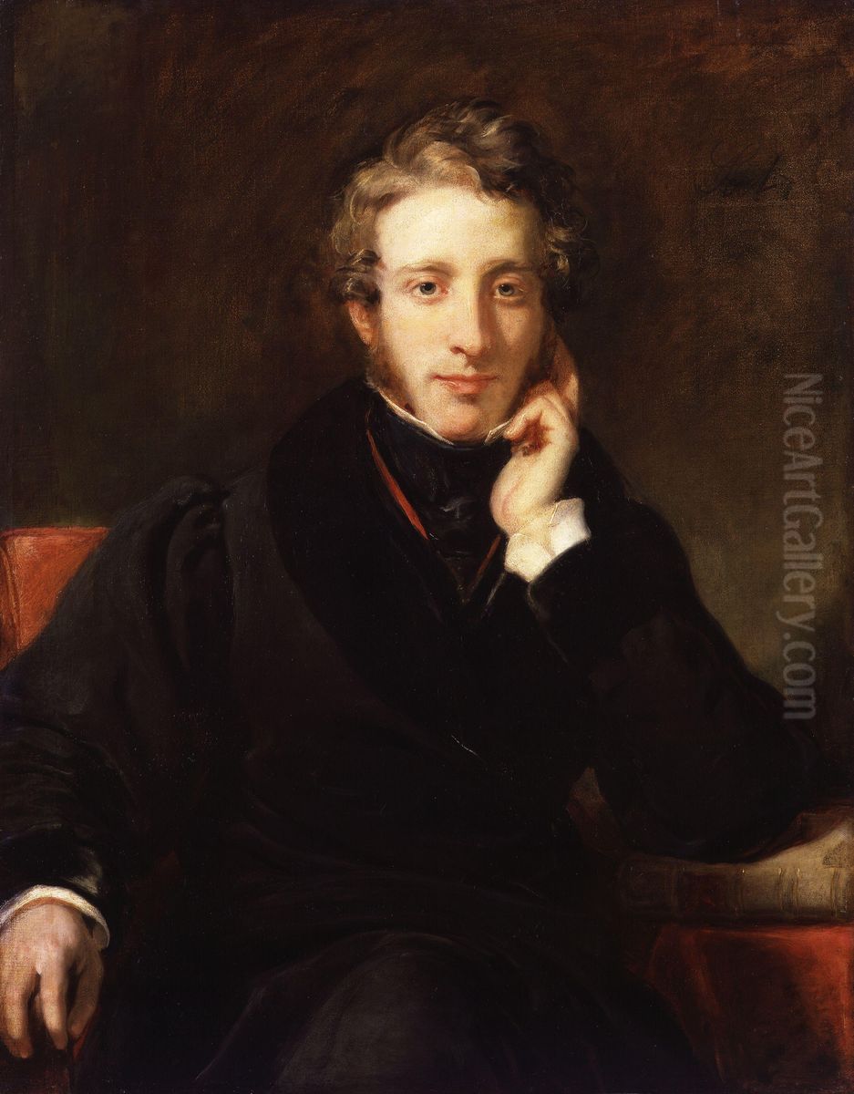 Edward George Earle Lytton Bulwer Lytton, 1st Baron Lytton Oil Painting by Henry William Pickersgill