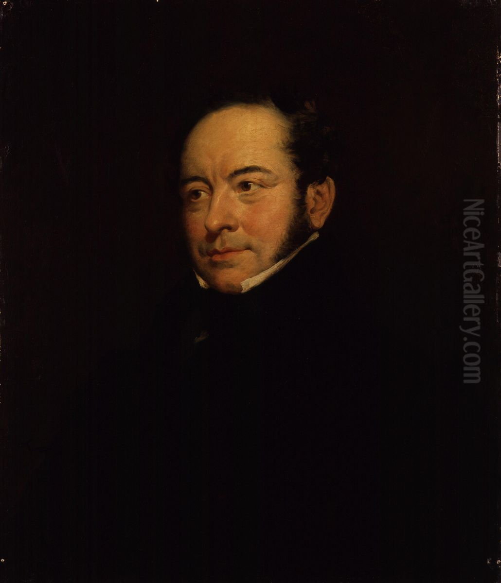 Theodore Edward Hook (engraved 1839) Oil Painting by Eden Upton Eddis