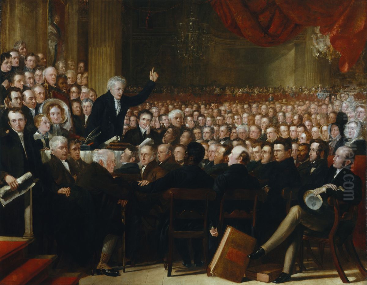 The Anti-Slavery Society Convention, 1840 Oil Painting by Benjamin Haydon