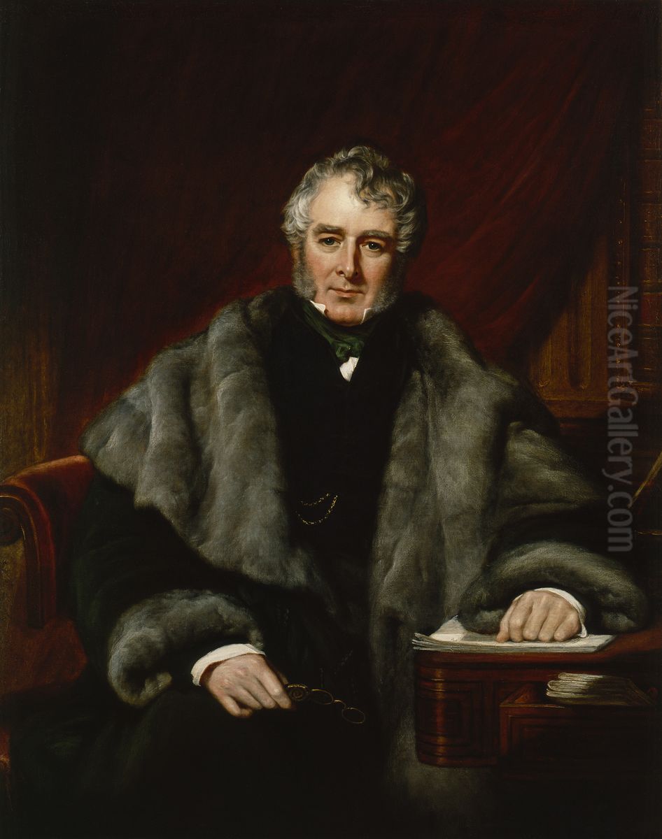 William Lamb, 2nd Viscount Melbourne Oil Painting by John Partridge