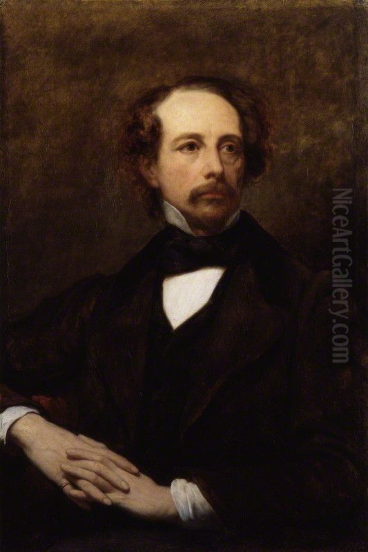 Charles Dickens Oil Painting by Ary Scheffer